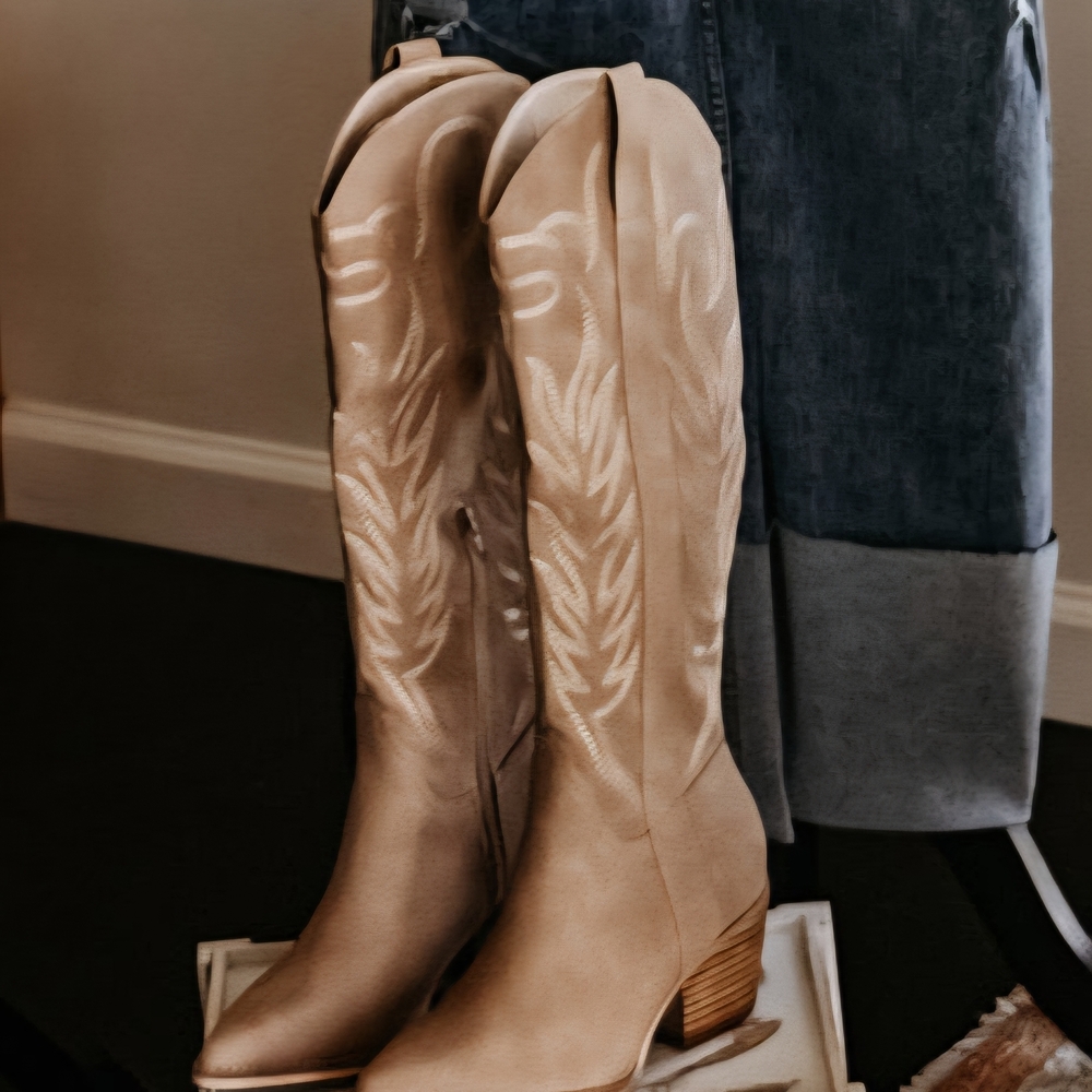 Women's Tan Cowboy Boots